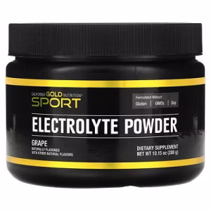 California Gold Nutrition, Sport, Electrolyte Drink Powder, Natural Grape Flavor, 10.15 oz (288 g)