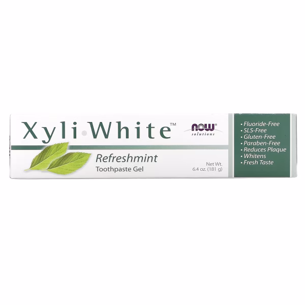 NOW Foods, Solutions, XyliWhite, Toothpaste Gel, Refreshing Mint, 6.4 oz (181 g) - Image 2