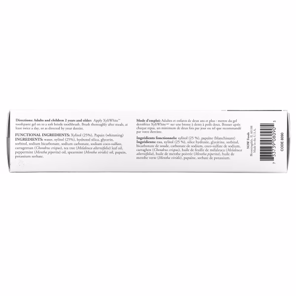NOW Foods, Solutions, XyliWhite, Toothpaste Gel, Refreshing Mint, 6.4 oz (181 g) - Image 3