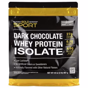 California Gold Nutrition, Sport, Whey Protein Isolate, Dark Chocolate, 2 lbs (907 g)