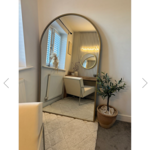 Wide Metal Arch Mirror